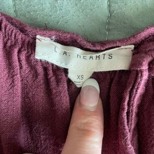 L.a. hearts maroon xs dress